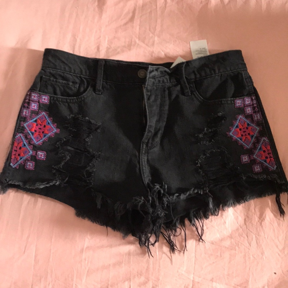 High rise Hollister shorts